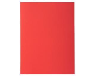 Pack of 50 1 flap folders ROCK'S 210 - 24x32cm - Red
