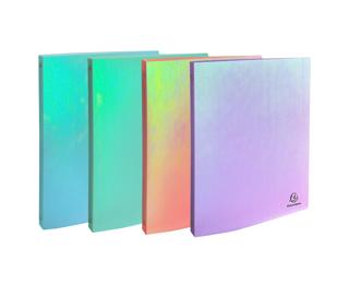 Classeur 4 anneaux 15mm PP Candy Tidy - Couleurs assorties