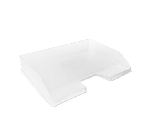 EXACOMPTA Corbeille à Courrier COMBO à L'italienne, Cristal