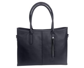 Sac cabas ordinateur IconiK cuir - Noir