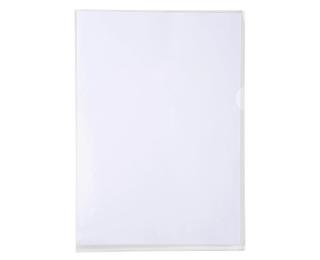 Pk 50 Cut Flush Fldr PVC A4 0.18mm Clear - Crystal