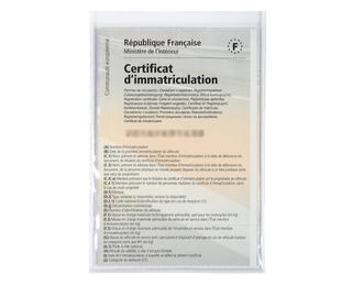 Packung mit 10 Stück Schutzhüllen für KFZ- und Führerschein aus glattem PVC 200µ, 88x138mm - Kristall