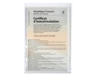 Etui de protection pour papiers voiture PVC lisse 20/100e 