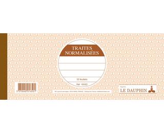 Carnet à souche 101X250 Traites normalisées 50 feuillets - Avoine