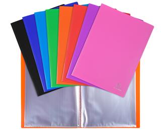 Display Book OPAK PP0,5mm A4 60 Pkt pink - Assorted colours