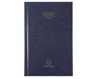 Agenda de bureau Carré Travers 13,5 x 21 cm Journalier Janvier à Décembre 2027 