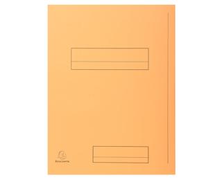 50er Packung bedruckte Aktenmappe 2 Klappen SUPER 210 24x32cm - Sand