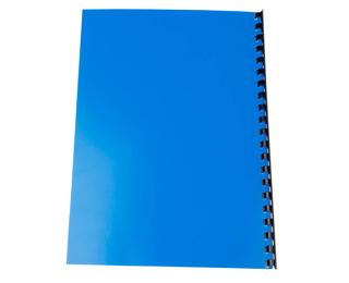 Paquet de 100 couvertures Chromées pour reliure A4 - Bleu