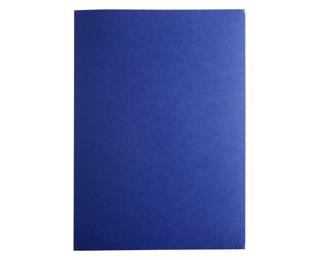 Bewerbungsmappe aus Colorspan-Karton 400g/qm mit Leinenoptik, 3-teilig mit 2 Klemmschienen, DIN A4 - Blau