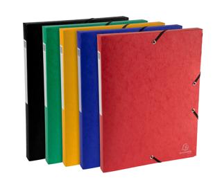 Boite de classement Exabox Dos 25mm Carte lustrée Scotten - A4 - Couleurs assorties
