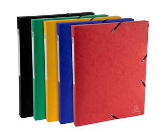 Boite de classement Exabox Dos 25mm Carte lustrée Scotten - A4 - Couleurs assorties