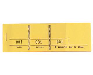3-luik gekleurde nummerblokjes met 100 blad - 4,8x15cm 