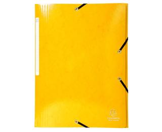 Exacompta Iderama Elasticated 3-Flap Folder - Yellow