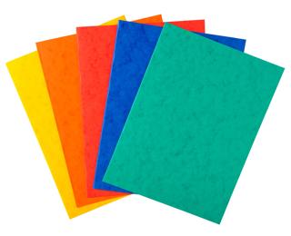 Paquet de 25 Chemises Lustro-Carte 225gm2 - 24x32cm - Couleurs assorties