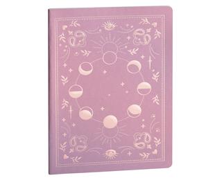 Notebook Auréa Rose ligné 15 x 21 cm - Visuel