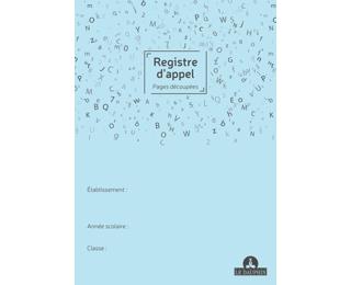 Registre annuel d'appel journalier, 297X210, pages découpées, 24 pages - Vert