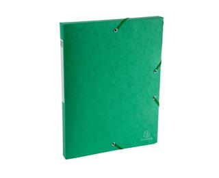 Boite de classement Exabox Dos 25mm Carte lustrée Scotten - A4 - Vert