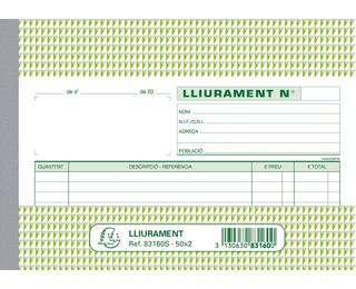 Talonarios anónimos - Entregas - Català