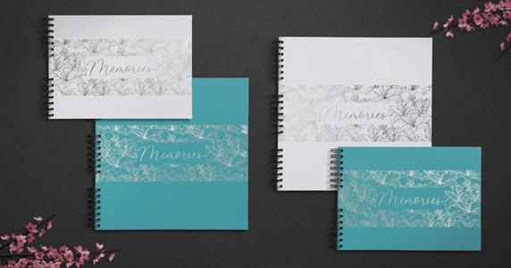 Album photos à spirales 60 pages noires Titane