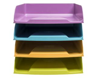 Set de 4 Corbeilles à courrier Combo Styli Pop N'Co - Couleurs assorties