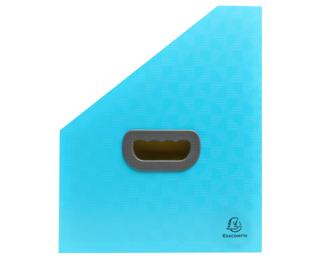 Trieur porte-revue 12 compatiments PP recyclé Pop'N Co - Cyan