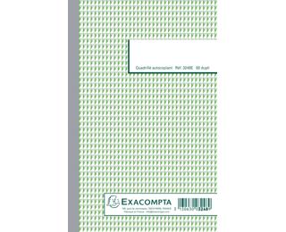 Manifold quadrillé 5x5 21x13,5cm 50 feuillets dupli autocopiants