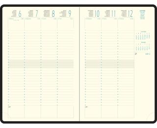 Recharge Agenda de bureau Eurotime 24 16 x 24 cm Semainier Janvier à Décembre 2026