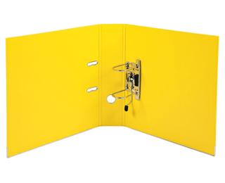 Classeur à levier Prem'Touch intérieur et extérieur en polypropylène - Dos 80mm - A4 maxi - Jaune