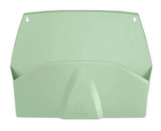 Wandprospekthalter horizontal, 1 Fach, 72x382x289 mm, AutentiK - Salbeigrün