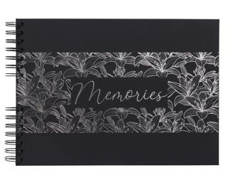 Album spiral 50p pr 32x22cm Titane Nero 