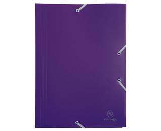 Chemise à élastique 3 rabats Polypropylène 4/10e Opaque Eco - A4 - Violet