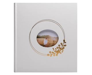 Album photo livre 60 pages blanches Ringflower - Blanc