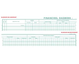 Boekhoudingsregister Financieel dagboek - Nederlandstalig - ingebonden - 80 blad