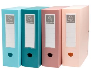 Skandi 100mm recycled PP snap back filing box - Assorted colours