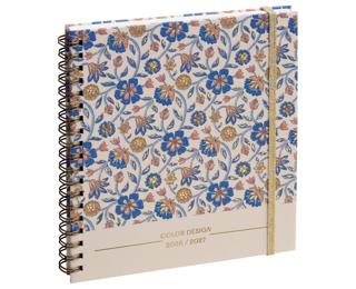 Agenda de bureau SAS 18S Lady Color Design 15 x 17 cm Semainier Septembre 2026 à Août 2027-Fleurs - Visuel