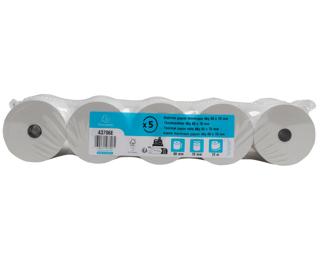 Bobinas térmicas para terminales de pago (impresión en el reverso) - 1 Pliegue térmico - 48 g/m2 - Blanco