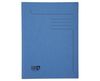 Pack 5 Mappen 2 Klap. A4 Clean'Safe bl - Blau