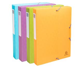 Archivbox A4, Rückenbreite 40mm, Recycling-Kunststoff, Kollektion Pop'N Co - Farben sortiert