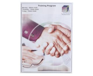 Sachet de 10 étuis de protection simple PVC lisse 20/100e - A5 - Cristal