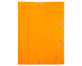 Cartella 3 lembi con elastici polipropilene 400 micron Opak - A4 - Giallo