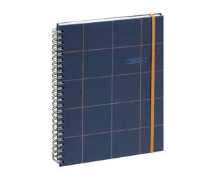 Agenda de bureau SAD 20S Casual 15 x 21 cm Semainier Septembre 2025 à Décembre 2026 - 16 mois. - Bleu foncé