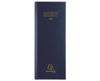 Agenda de bureau Long Euro et cents 13,5 x 32,1 cm Journalier Janvier à décembre 2025 