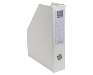 Magazine file PP 70mm spine (A4 - 23x31cm) delivered flat - White
