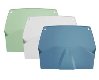 Pack of 3 comp.Horiz.wall sorter - Assorted colours