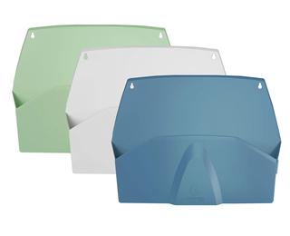Set de 3 compartiments trieurs muraux horizontaux Autentik - Couleurs assorties