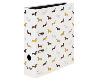 Cartella a leva A4 8 cm motivoDachshund 