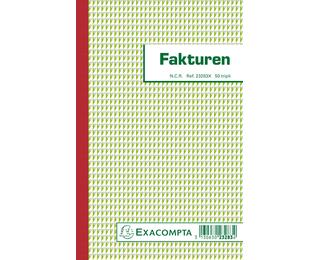 Facturen 21x13,5cm 50 blad doorschrijfpapier tripli Nederlandstalig
