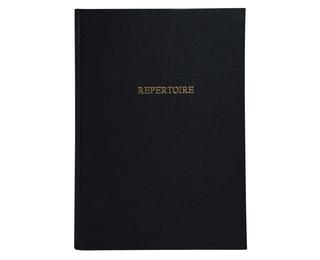 Registre 297X210 Répertoire travers 300 pages - Noir toilé