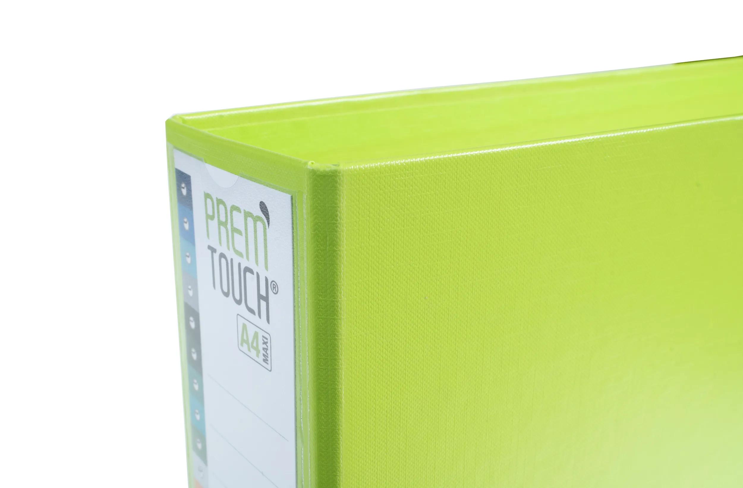 Classeur à Levier A4 MAXI Prem'Touch FOREVER - Dos 80 Mm - Vert Foncé - Fabrication Française, Garantie 10 Ans - 11