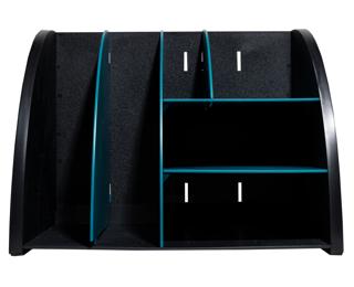 Organiseur de bureau The Organizer Neo Deco - Noir/Bleu Canard